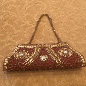 Decorative Red Clutch